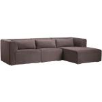 Living & more 3 pers. modulsofa med chaiselong - Karl - Brun
