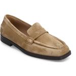 Beige Angulus Loafers 