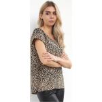 Økologiske Kortærmede t-shirts med korte ærmer Størrelse XL med Leopard til Damer 