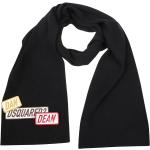 Sorte DSQUARED2 Tørklæder i Uld Størrelse XL til Herrer på udsalg 