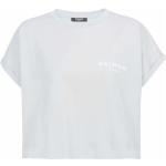 Hvide BALMAIN Kortærmede t-shirts i Bomuld med korte ærmer Størrelse XL til Damer 