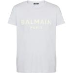 Grå BALMAIN T-shirts med tryk i Bomuld Størrelse XL til Herrer på udsalg 