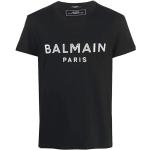 Sorte BALMAIN T-shirts med rund hals i Bomuld Størrelse XL til Herrer på udsalg 