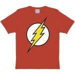 Logoshirt Boy's Kids DC Flash Logo T-Shirt, Red, 7-9 Years (Manufacturer Size:122/134)