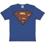 Logoshirt® DC Superman Logo T-Shirt Print Children Girls & Boys Licensed Original Design, azure blue