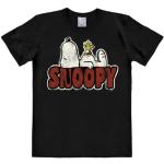 Logoshirt Men's Peanuts Snoopy Woodstock Crew Neck Short Sleeve T-Shirt, Black, Medium