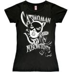Logoshirt® DC Comics I Catwoman I T-Shirt Print I Damen I kurzärmlig I schwarz I Lizenziertes Originaldesign I Größe S