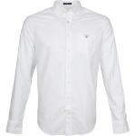 Hvide Gant Langærmede skjorter i Bomuld Med lange ærmer Størrelse XXL til Herrer 