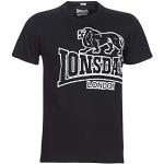 Lonsdale Herren T-shirt shirt lange set Kurzarm, Schwarz, L EU