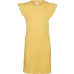Guldfarvede Korte Vero Moda Aftenkjoler i Bomuld Størrelse XL til Damer 