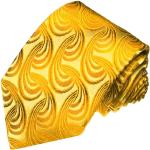 Guldfarvede Lorenzo Cana Smalle slips Størrelse XL med Paisley 