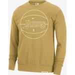 Los Angeles Lakers Standard Issue Nike Dri FIT NBA sweatshirt til mænd brun