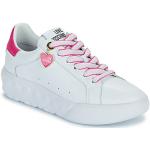 Love Moschino FUXIA HEART+GOLD Sneakers Hvid