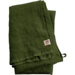 Grønne Badehåndklæder i Bomuld 