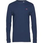 Blå LEVI'S Langærmede t-shirts i Bomuld Størrelse XL 