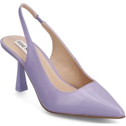 Lustrous Pump Shoes Heels Pumps Sling Backs Purple Steve Madden