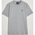 Grå Lyle & Scott Økologiske Bæredygtige T-shirts med rund hals i Bomuld med korte ærmer Størrelse XXL med Marl til Herrer 