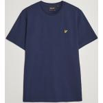 Blå Lyle & Scott Økologiske Bæredygtige T-shirts med rund hals i Bomuld med korte ærmer Størrelse XL til Herrer 