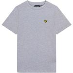 Grå Lyle & Scott T-shirts i Bomuld Størrelse XL med Marl 