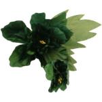 Grønne 18 cm Servietringe 1 stk med Blomstermønster på udsalg 