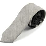 Grå Smalle slips i Uld Størrelse XL 