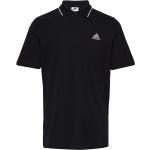Sorte Sporty adidas Sportswear Kortærmede polo shirts med korte ærmer Størrelse XL 