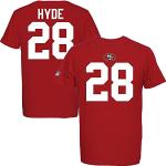 Majestic Carlos Hyde #28 San Francisco 49ers Eligible Receiver NFL T-Shirt S
