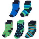Mala Boy's with Diff Pattern 5-Pack Ankle Socks, Blue (Dark Navy), 9-12 Months (Manufacturer Size:19 )