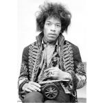 Malerifabrikken - Poster Jimi Hendrix - Sort - 30X40