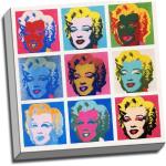 Flerfarvede Marilyn Monroe Canvas billeder 