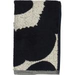 Marimekko - Gæstehåndklæde bomuld/hør Unikko 30X50 cm - Blå - 30X50
