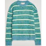 Marni Striped Mohair Sweater Turquoise