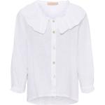 Hvide Dameskjorter med Flæser Størrelse XL på udsalg 