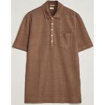Mørkebrune MASSIMO ALBA Kortærmede polo shirts med korte ærmer Størrelse XL til Herrer 
