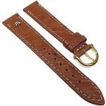 Maurice Lacroix watch strap watchband Strfromenleather Band brightbrown 22626G, Band Width: 20mm