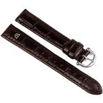 Maurice Lacroix XL watch strap watchband calf Leather Band Kroko-Optik duskybrown 15mm 21525S