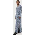 Blå Klassiske Maxi MbyM Bæredygtige Aftenkjoler Med lange ærmer Størrelse XL til Damer på udsalg 