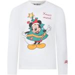 Hvide Disney Mickey Mouse MC2 SAINT BARTH T-shirts med rund hals i Bomuld Med lange ærmer Størrelse XL 