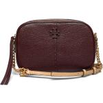Mcgraw Textured Leather Camera Bag Designers Crossbody Bags Red Tory Burch