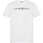 Hvide Sporty Armani Emporio Armani Vinter Langærmede t-shirts i Læder Med lange ærmer Størrelse XXL til Herrer 