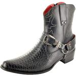 Cowboystøvler med rem med spidse skosnuder Størrelse 44 til Herrer 