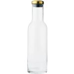 Menu Bottle Carafe, 1 L, w. Brass Lid Str H: 29cm, V: 1 L, Ø: 8cm - Karafler Messing