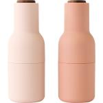 Menu Bottle Grinder 2 pak Valnød/nudes Str H: 20,5 cm Ø: 8 cm - Salt & Peber