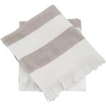 Hvide Meraki Håndklæder i Frotté 2 stk med Striber på udsalg 