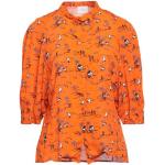 Orange Klassiske ..,Merci Dameskjorter i Viskose Med 3/4 ærmer Størrelse XL 