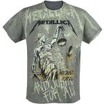 Metallica ... and Justice for All - Neon Backdrop Männer T-Shirt Charcoal XXL
