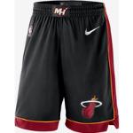 Sorte  Miami Heat Nike NBA Træningsbukser i Mesh Størrelse XXL til Herrer 