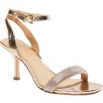 Guldfarvede Elegant Michael Kors MICHAEL Sommer Sandaler med hæl med rem Størrelse 40 til Damer 