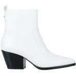Hvide Michael Kors MICHAEL Læderstøvler blokhæle Med lynlåse med spidse skosnuder Størrelse 40.5 til Damer 