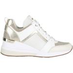 Hvide Michael Kors MICHAEL Sneakers med kilehæl i Læder med Glitter Størrelse 38.5 til Damer 